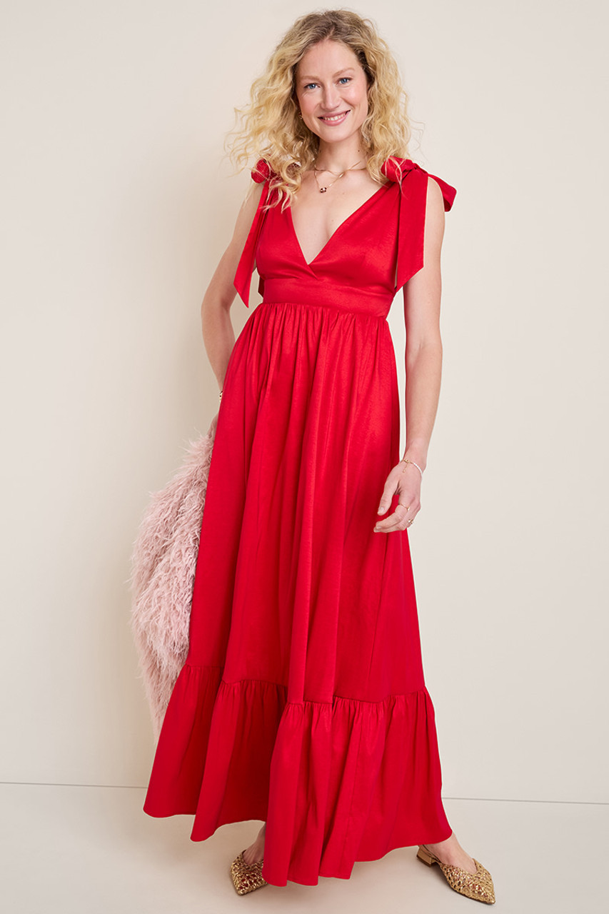 Scarlett Tie Strap Maxi Dress | Francesca's