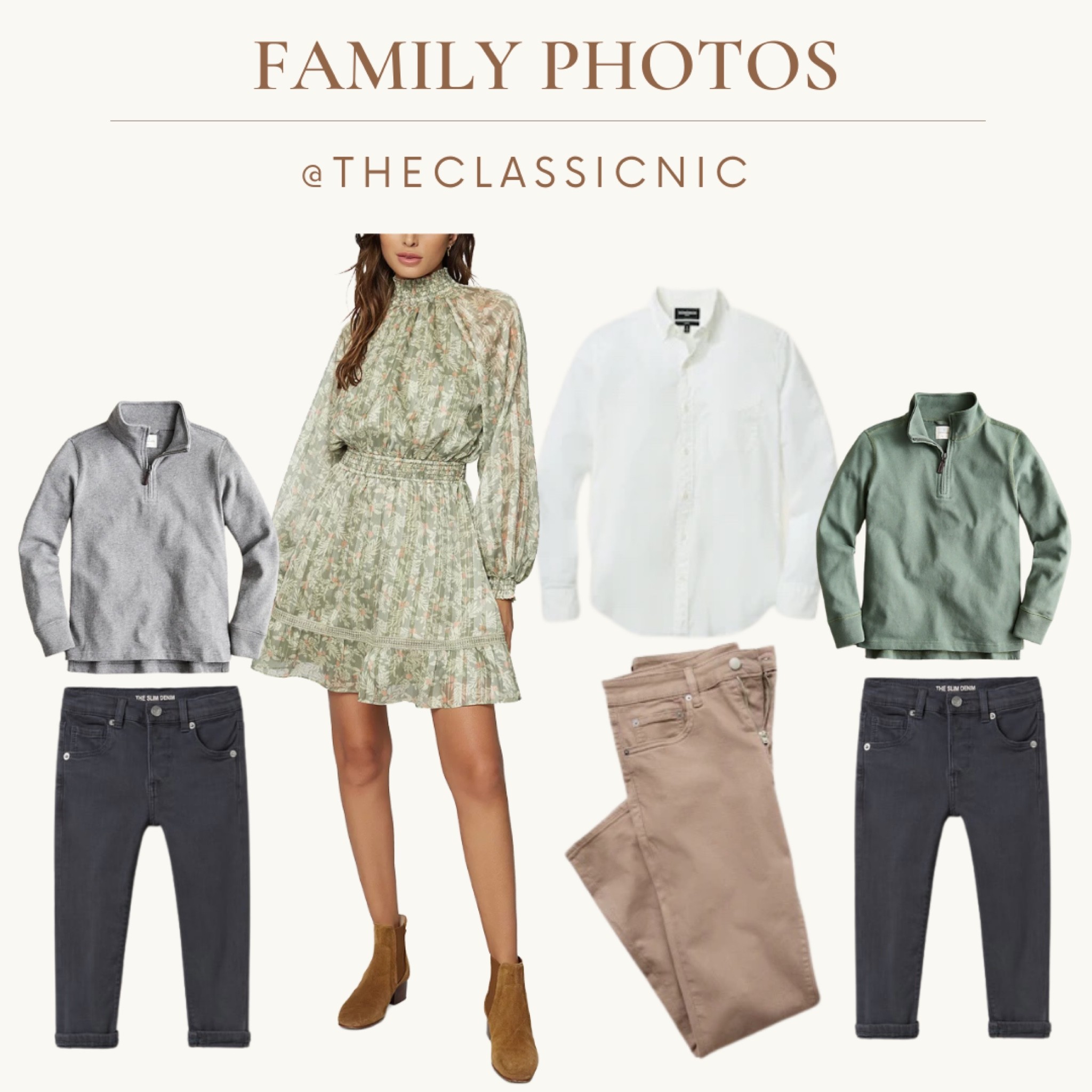 Green neutral family photo outfits 

#LTKfamily #LTKCyberweek #LTKSeasonal