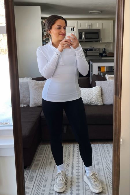 Workout outfit! Alo tops run a bit tight on me so I get size S instead of XS. 

Alo Yoga, athleisure, leggings, Alo pullover, Pilates outfit, gym outfit, Dolce Vita sneakers

#LTKfitness #LTKActive