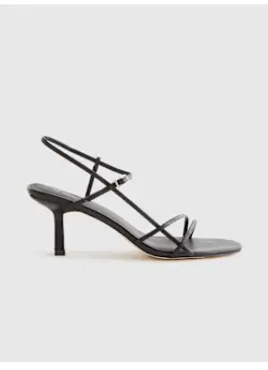 Italian Leather 70mm Strappy Heel | Quince
