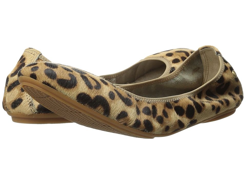 Hush Puppies - Chaste Ballet (Leopard Haircalf) Women's Flat Shoes | Zappos