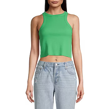 Arizona Juniors Womens Crew Neck Sleeveless Tank Top | JCPenney