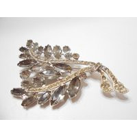 Vintage Royal Of Pittsburgh Rhinestone Brooch | 2395 Foil Back Rhinestones | Etsy (US)