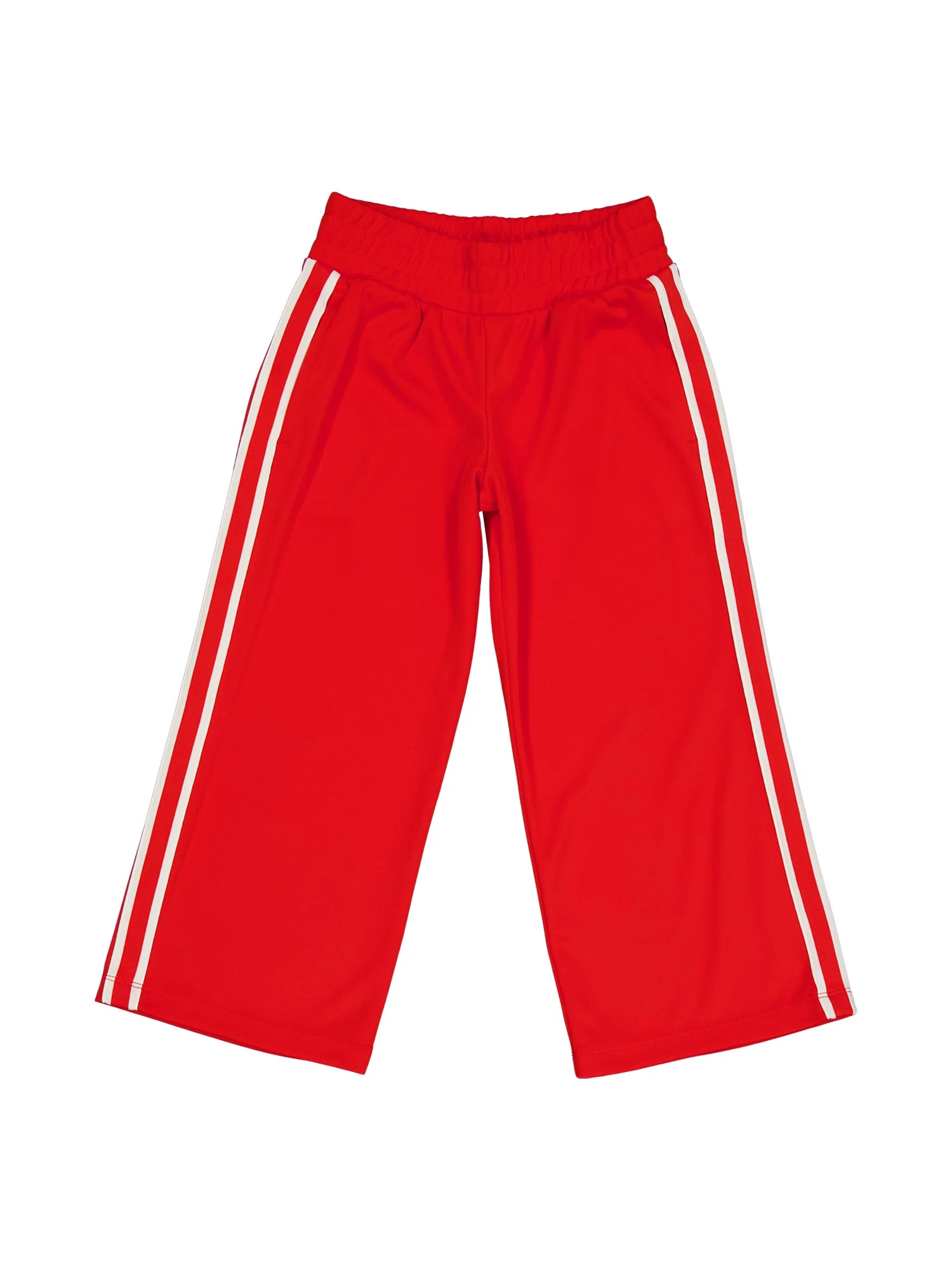 Weekend Academy Girls Wide Leg Track Pants with Side Stripes, Sizes 4-18 | Walmart (US)