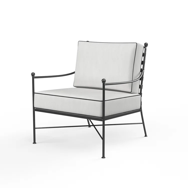Lucier Premium All-Weather Wicker Outdoor Lounge Chair | Birch Lane