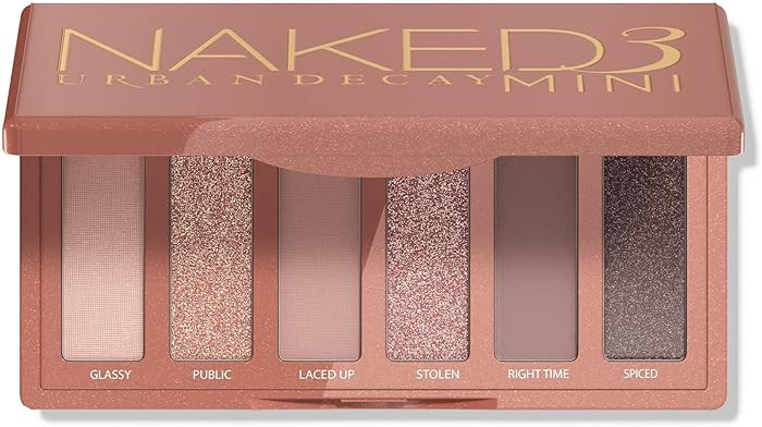 URBAN DECAY Naked 3 Mini Eyeshadow Palette, 6 Soft Pink Shadows, Matte & Shimmer Finishes | Amazon (US)