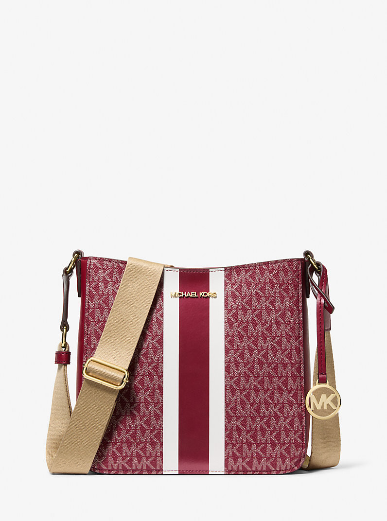 Jet Set Small Signature Logo Stripe Crossbody Bag | Michael Kors US