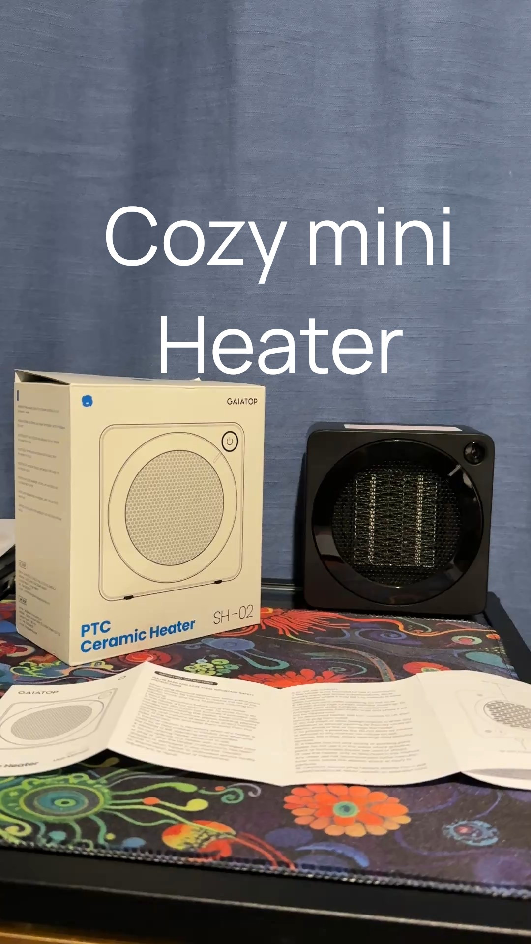 I know my dog is going to lay in front of this 😂

Mini Space Heater, Lightweight PTC Ceramic Fast Heating 500W Energy Efficient for Indoor Use, Overheating & 45° Tip-Over Protection, Portable Desk Electric Heaters for Office Home Black

#LTKGiftGuide #LTKCyberWeek #LTKFindsUnder50