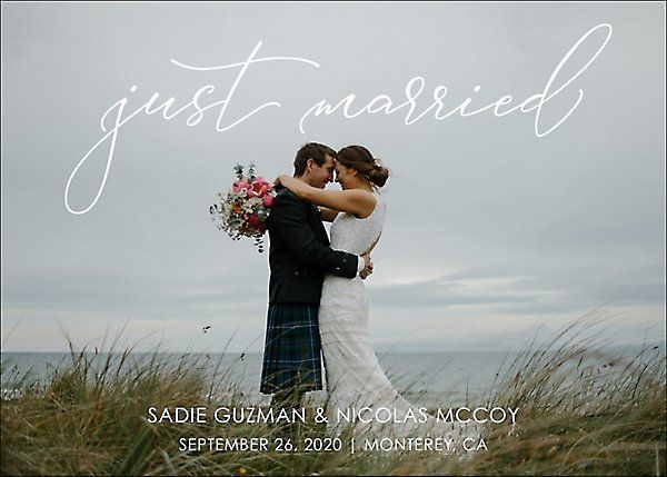 Just Married Wedding Announcement | Paper Source | Paper Source