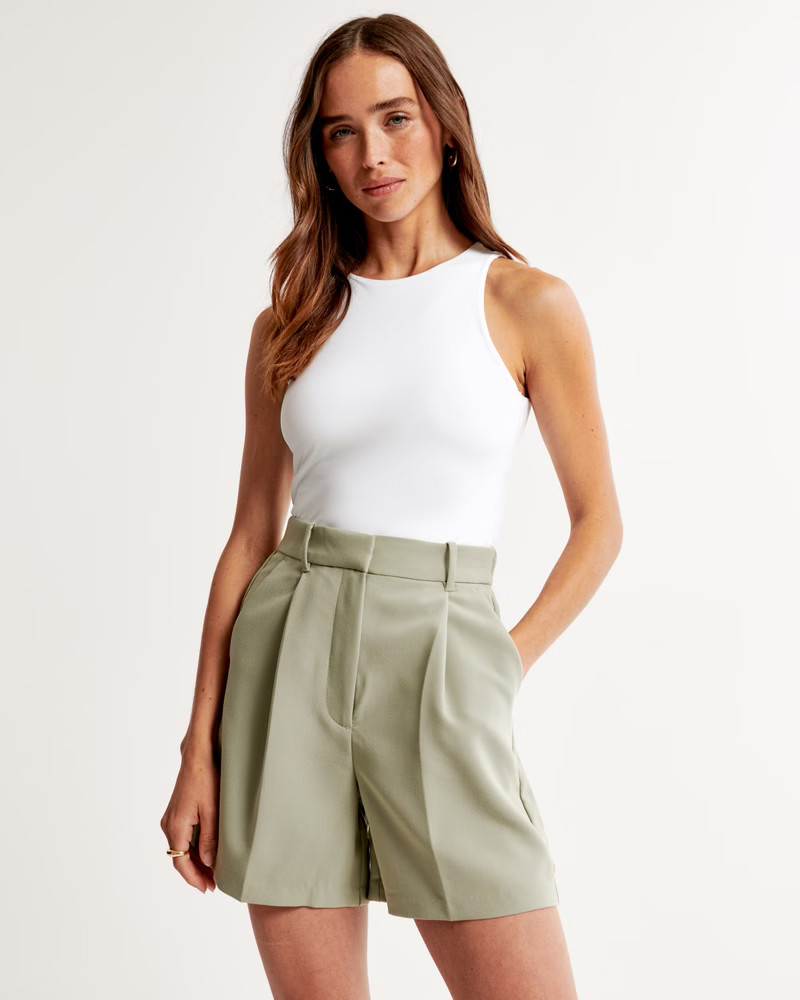 Ultra High Rise Tailored Short | Abercrombie & Fitch (US)