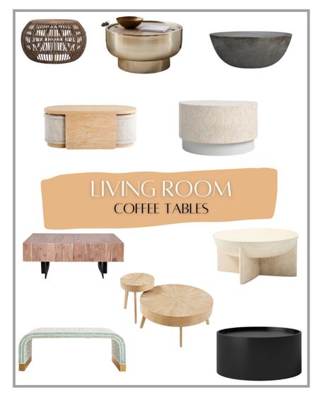 The chicest coffee tables! 

#LTKhome #LTKFind #LTKstyletip