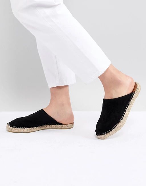 Selected Suede Backless Espadrille | ASOS US