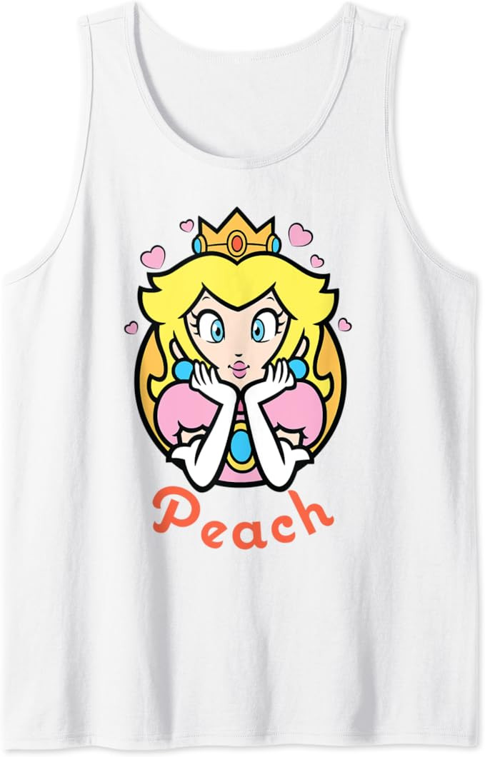 Nintendo Super Mario Princess Peach Portrait Tank Top | Amazon (US)