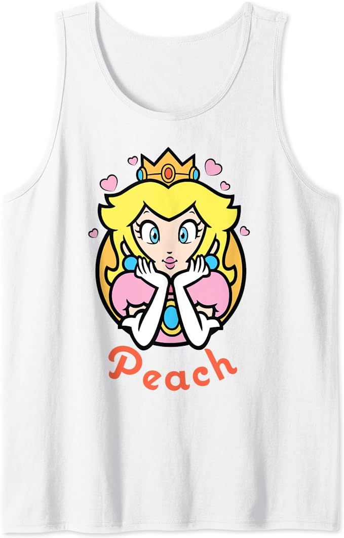Nintendo Super Mario Princess Peach Portrait Tank Top | Amazon (US)