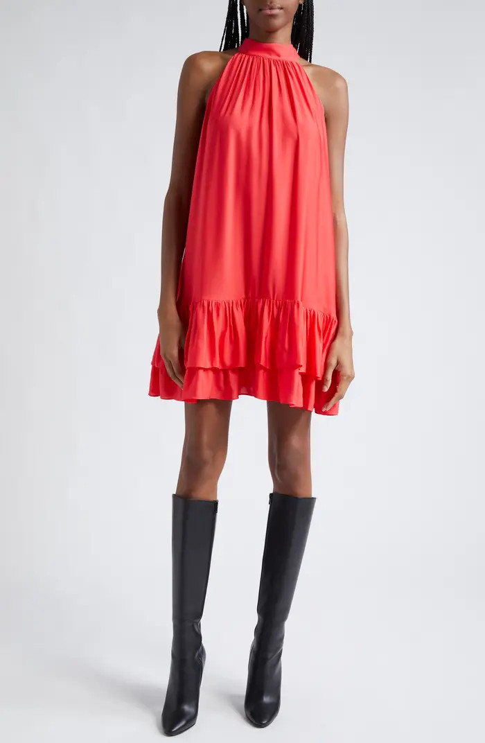 Alice + Olivia Erna Ruffle Hem Minidress | Nordstromrack | Nordstrom Rack