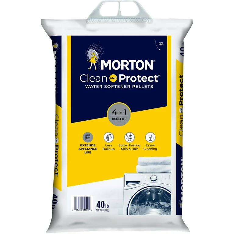 Morton Clean and Protect Water Softener Salt Pellets, 40 lb | Walmart (US)