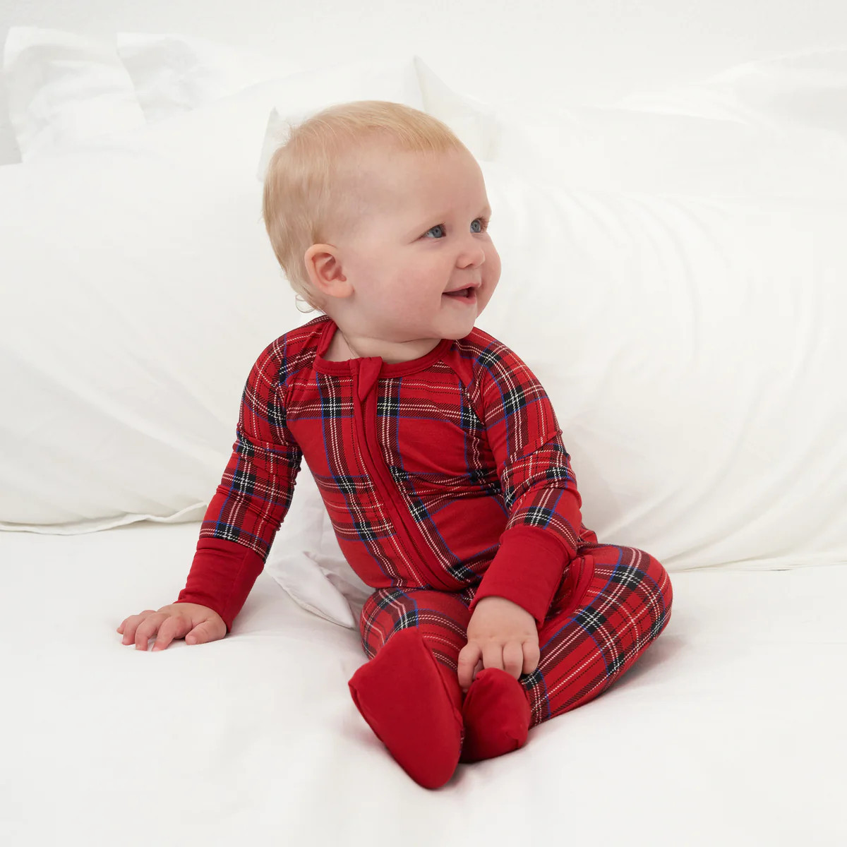 Holiday Plaid Zippy | Little Sleepies