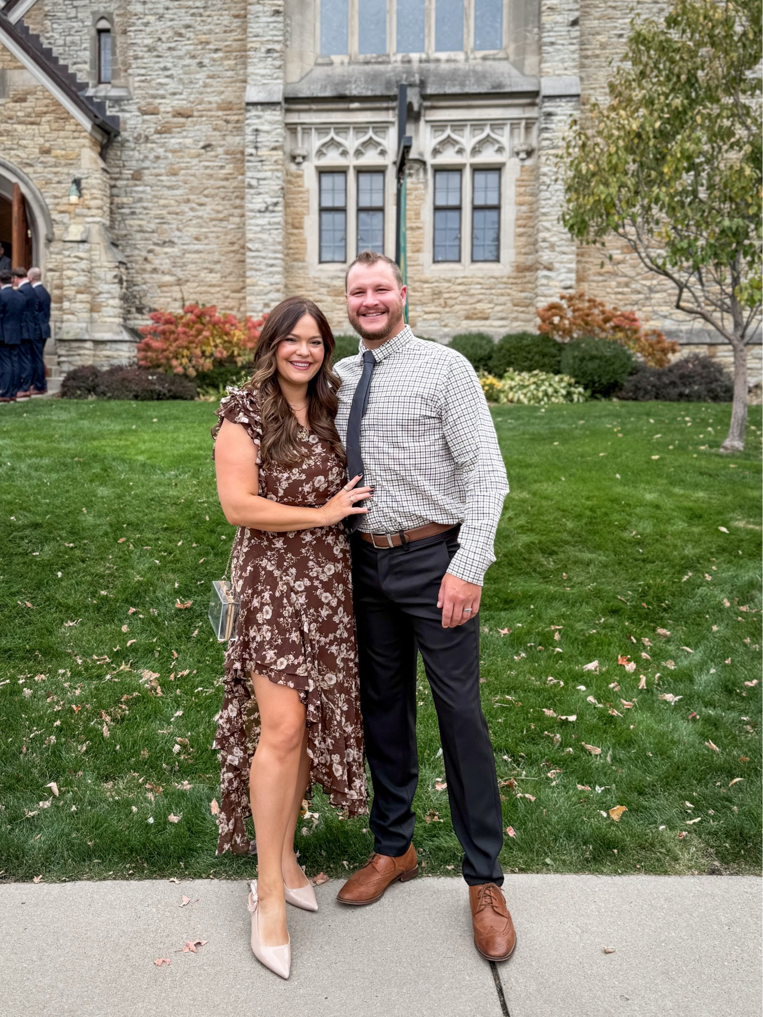 Wedding guest outfits for me & him too // My dress is Amazon wearing size 14 (size up one), my shoes are Target! Conor’s outfit is linked - Target finds!

#LTKMens #LTKWedding #LTKStyleTip