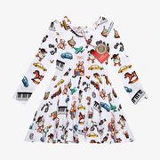 Toys White Girl Toddler Twirl Dress | FAO Schwarz® x Posh Peanut® | Posh Peanut