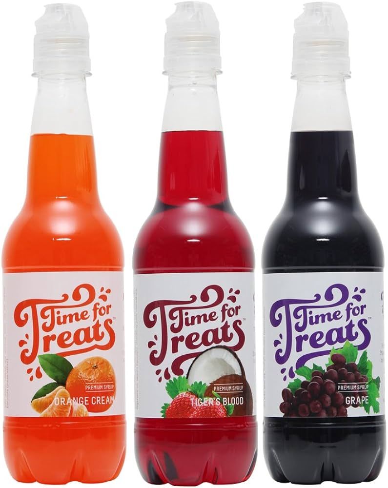 Time for Treats 3-Pack Orange Cream, Tiger's Blood, Grape Flavored Syrups VKP1105, 16-Ounce | Amazon (US)