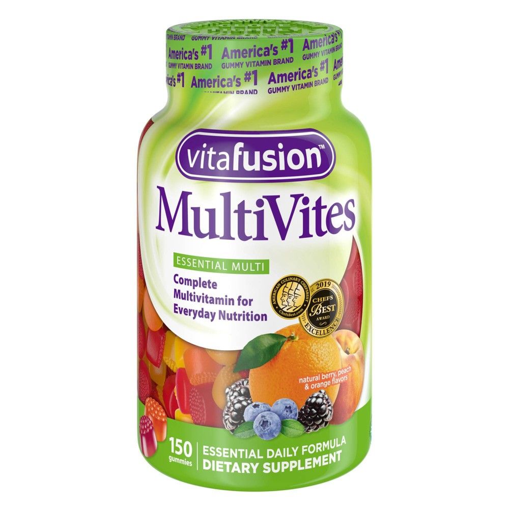 Vitafusion MultiVites Vitamin Gummies - Berry, Peach & Orange - 150ct | Target