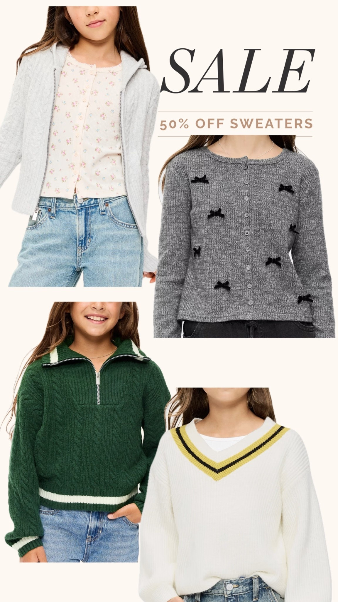 50% off sweaters at Old Navy!

#LTKmomlife #LTKSaleAlert #LTKKids