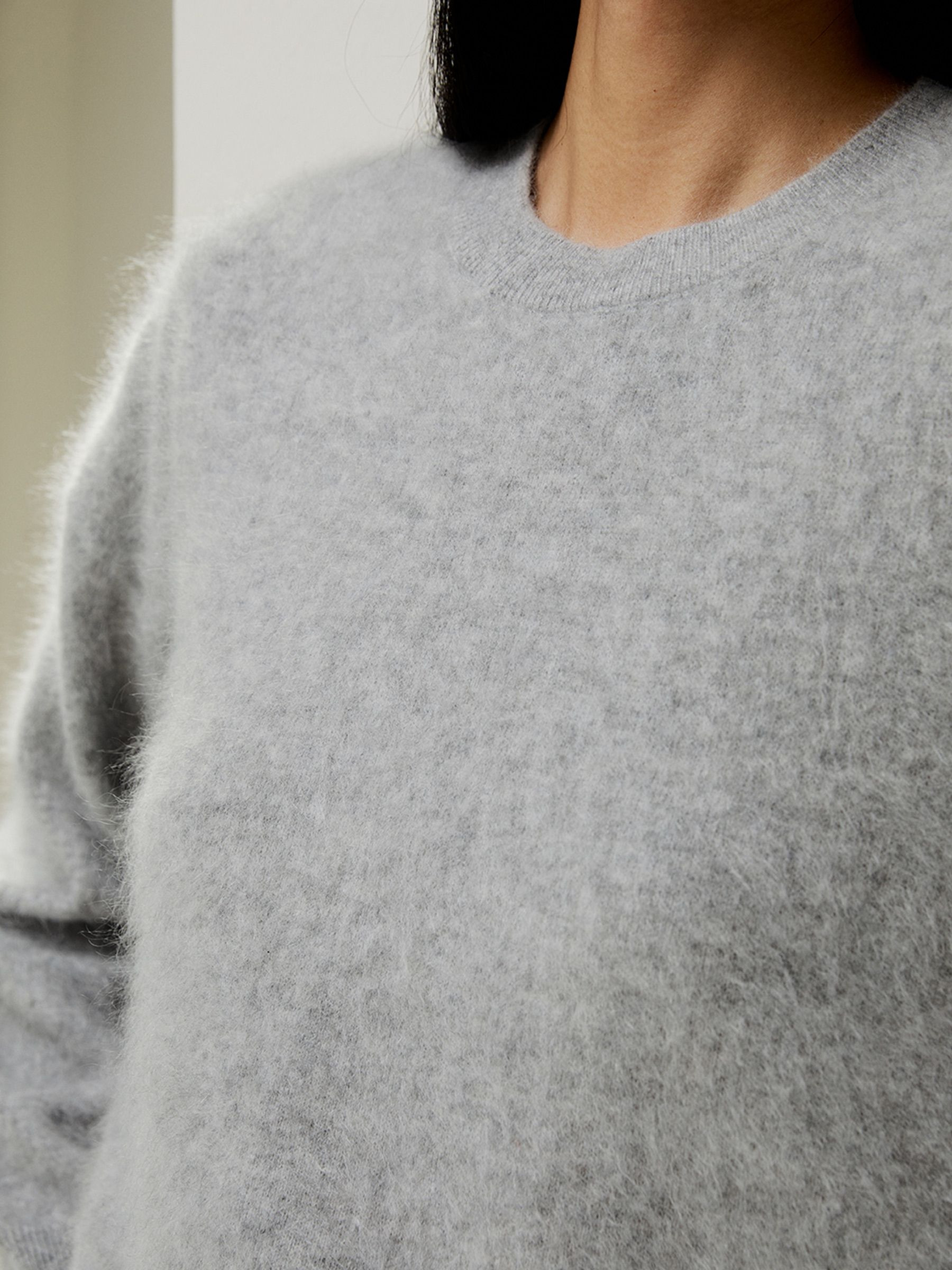 Brushed Cashmere Pullover Sweater | LilySilk