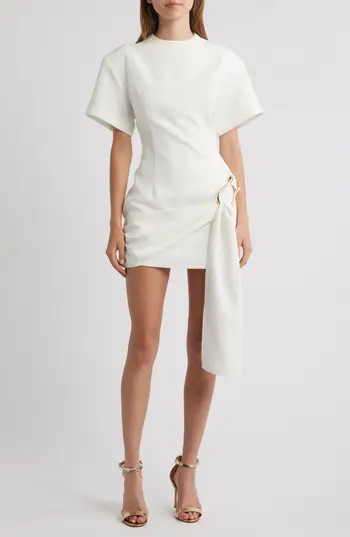 LIONESS Martini Draped Belt Minidress in Porcelain at Nordstrom Rack, Size X-Large | Nordstrom Rack