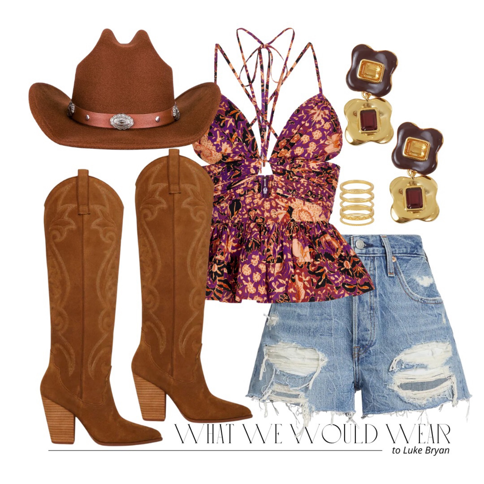 Country gal meets glam 🤎 country concert outfit inspiration 