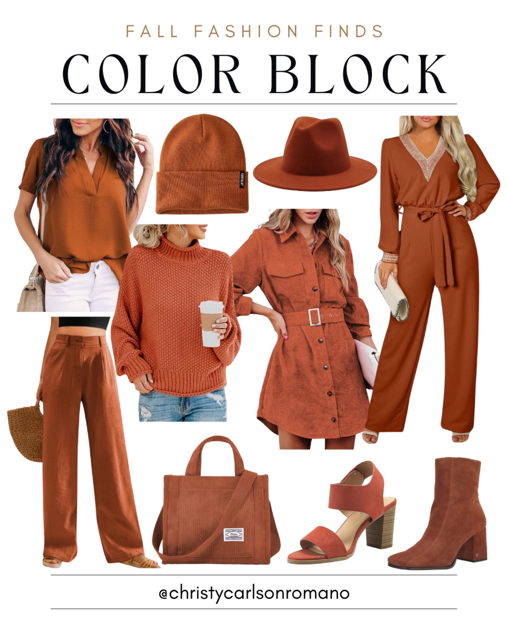 Embrace your inner fashionista and making a statement with your wardrobe with upcoming fall season. Check out these chic burnt orange tops, pants, dresses, and more from Amazon!
#capsulewardrobe #affordablestyle #casualwear #falllook

#LTKShoeCrush #LTKStyleTip #LTKSeasonal