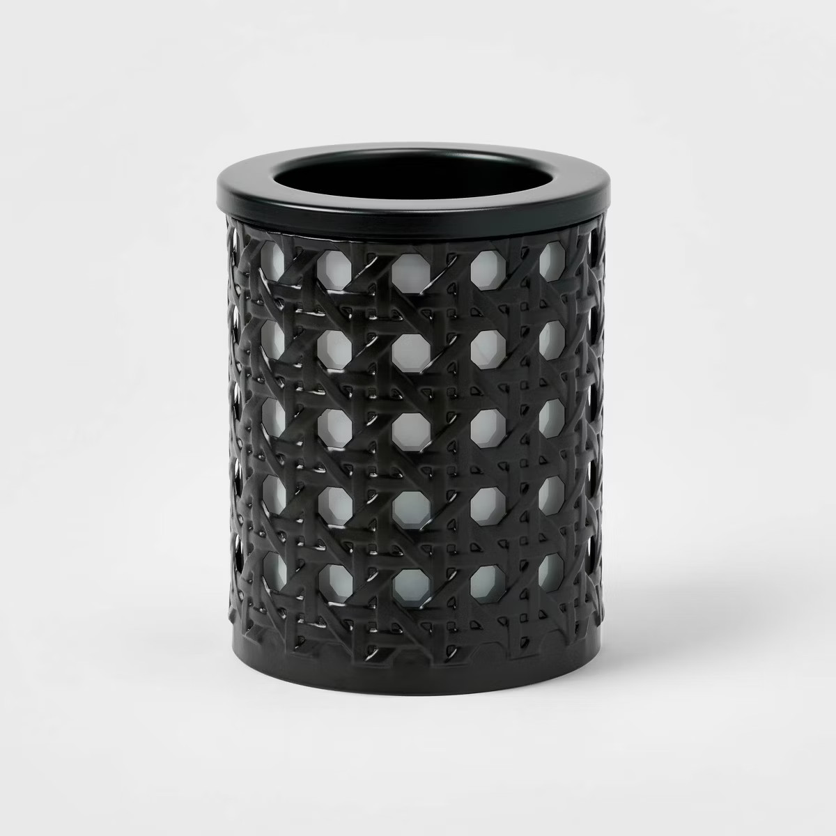 5.7" x 4.5" Bamboo Lattice Pattern Electric Scent Warmer Black - Threshold™ | Target