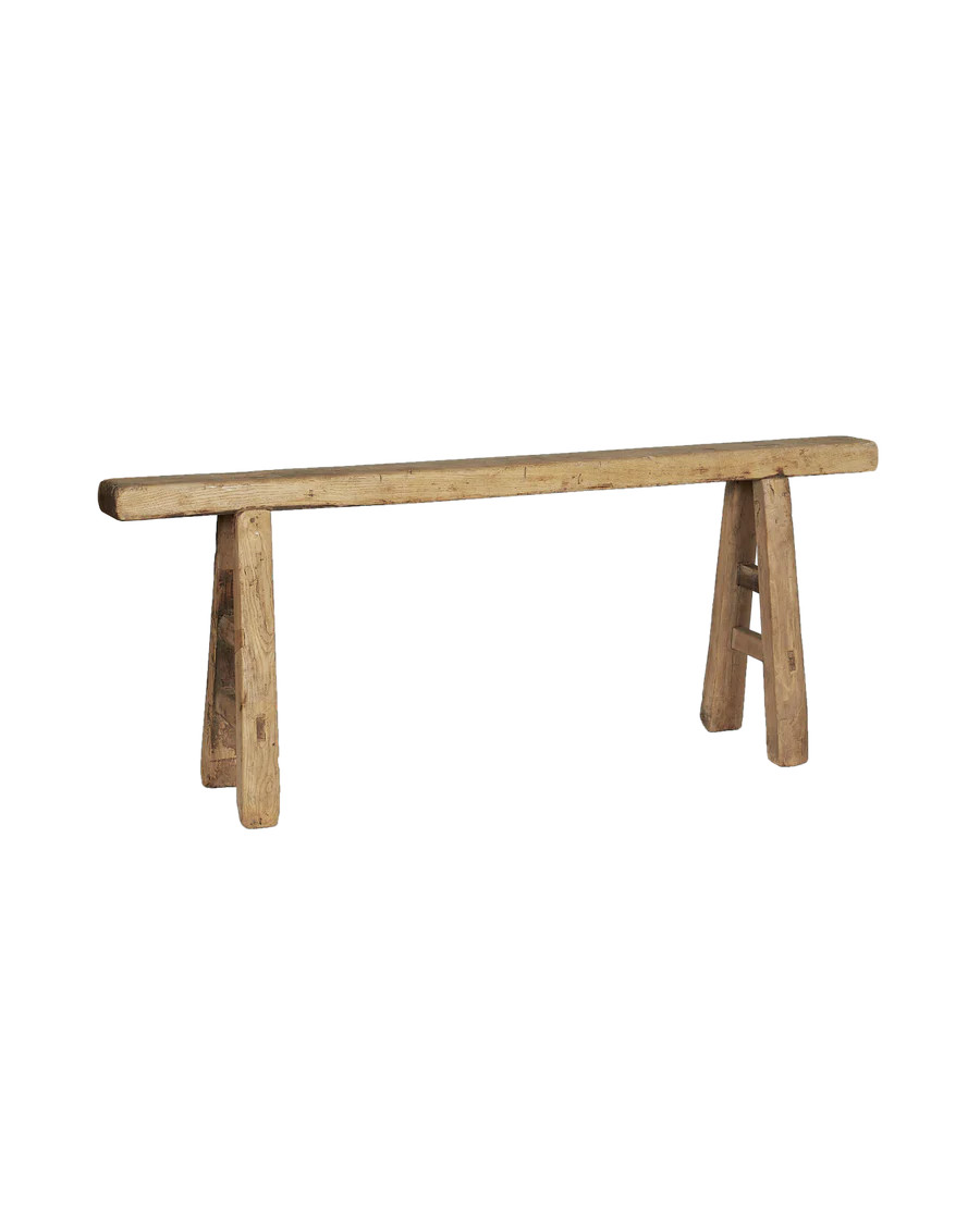 Olive Ateliers Vintage Elm Wood Bench from China | Olive Ateliers