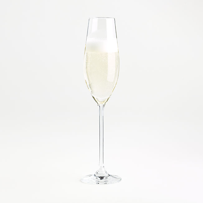 Marin Oregon Champagne Glass Flute + Reviews | Crate & Barrel | Crate & Barrel