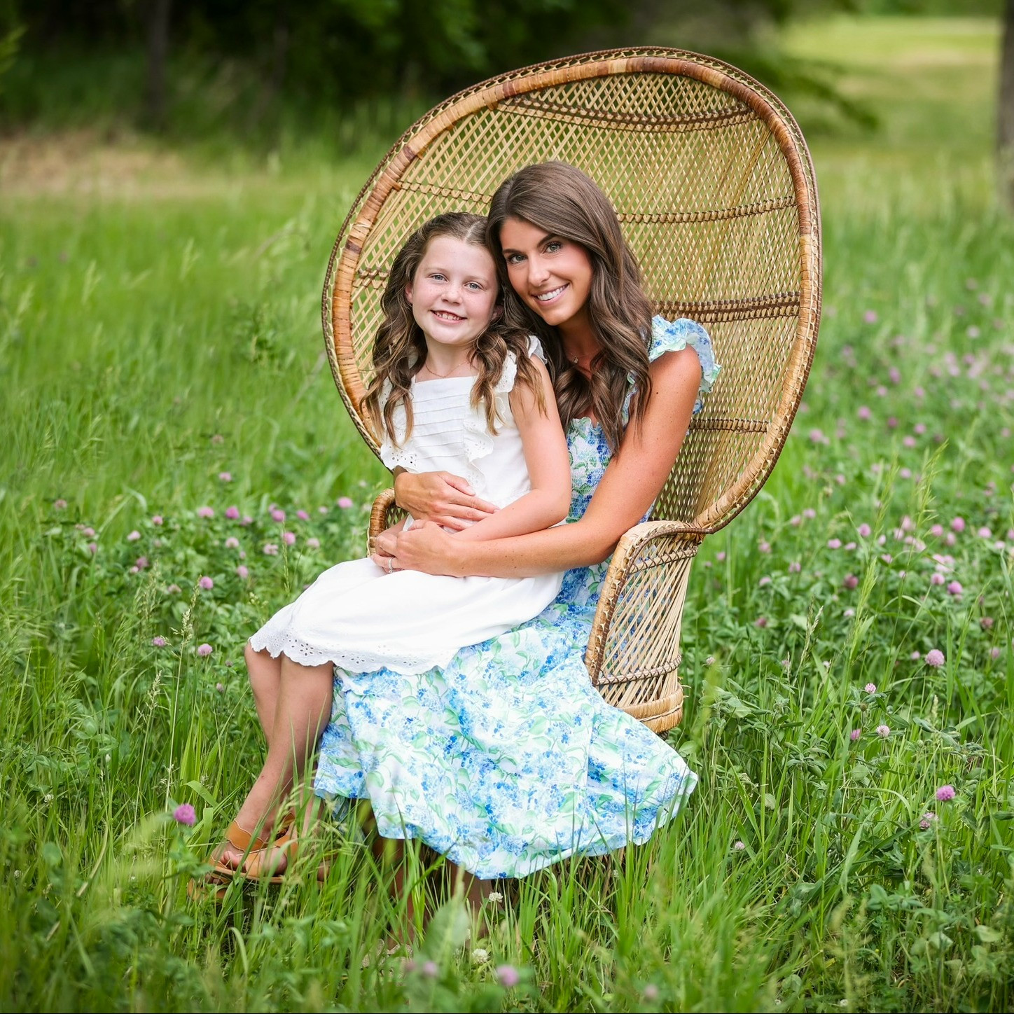 Blue green hydrangea flutter sleeve dress 

 #LTKootd #LTKmomlife #LTKKids