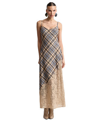 Women's Bias V-Neck Maxi Dress | Macy's