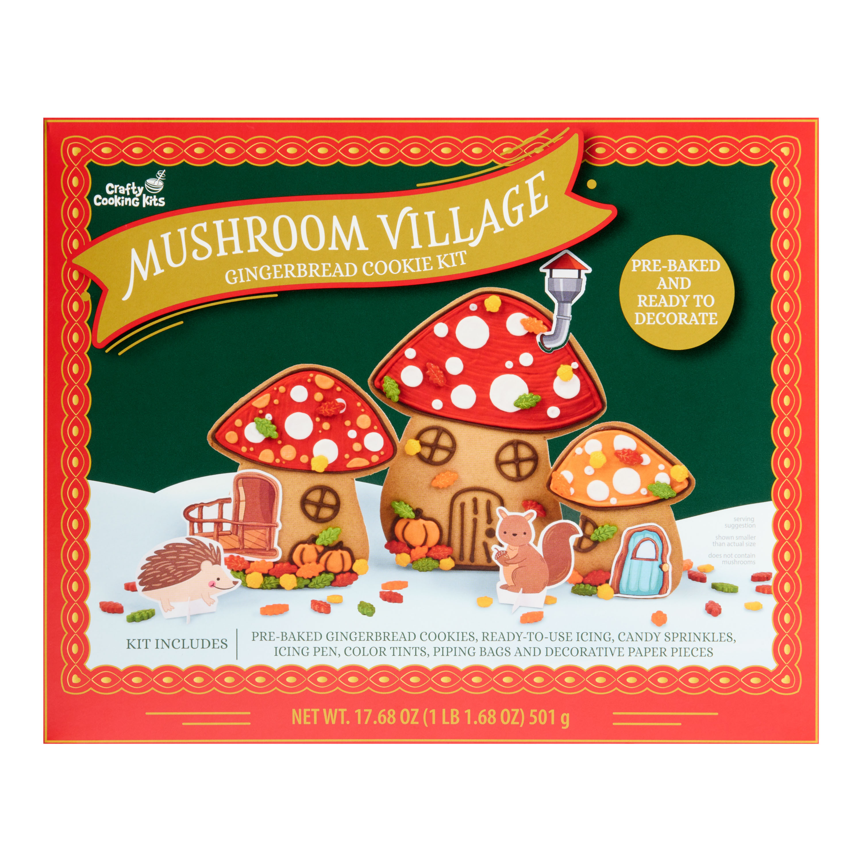 Mushroom Village Gingerbread Cookie Kit | World Market