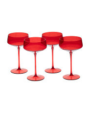 Set Of 4 10oz Coupe Glasses | TJ Maxx