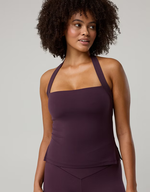 OFFLINE By Aerie Real Me XTRA Halter Tank Top | American Eagle Outfitters (US & CA)