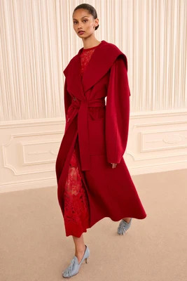 Rory Wool Coat - Cerise | Ulla Johnson
