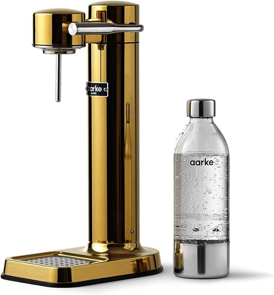 aarke - Carbonator III Premium Carbonator/Sparkling & Seltzer Water Maker with PET Bottle (Brass) | Amazon (US)