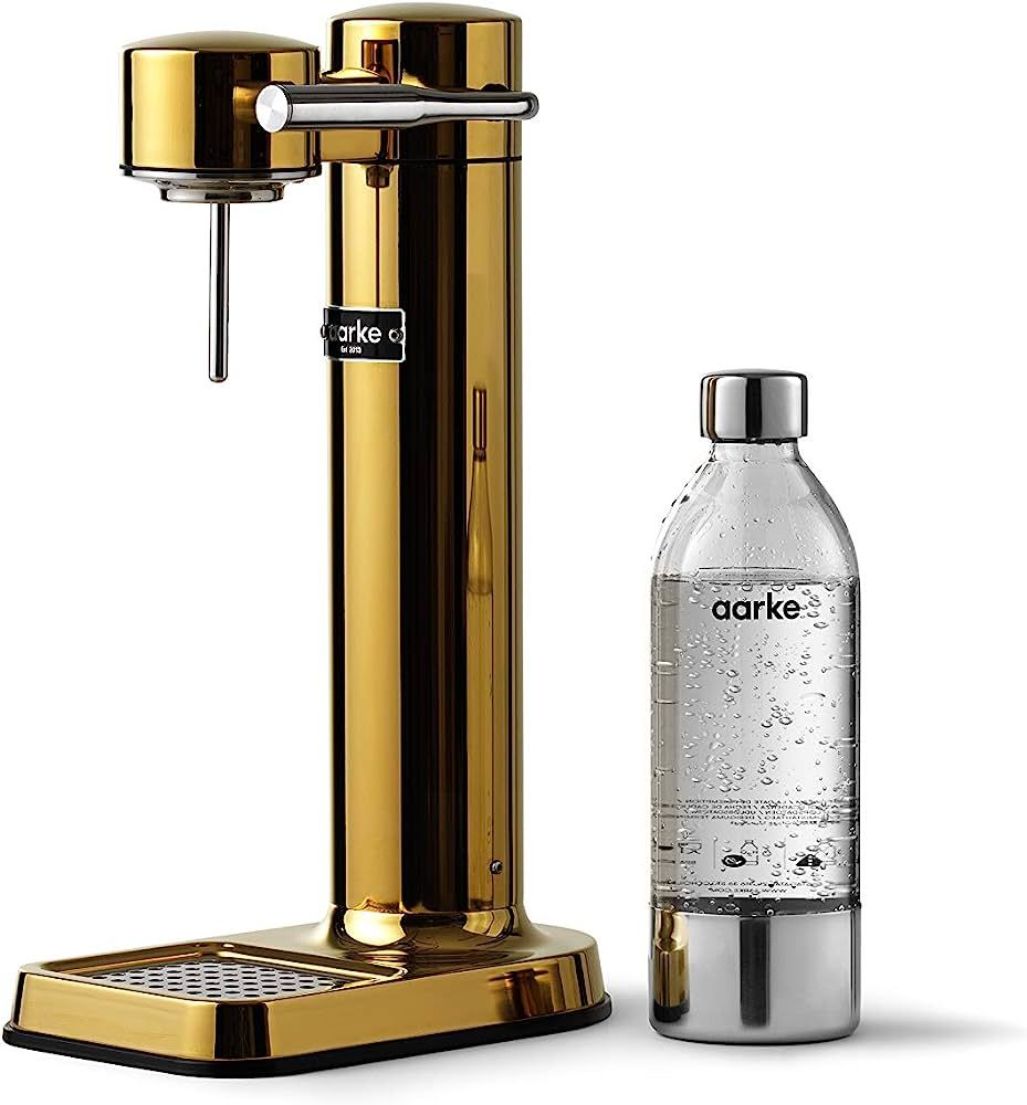 aarke - Carbonator III Premium Carbonator/Sparkling & Seltzer Water Maker with PET Bottle (Brass) | Amazon (US)