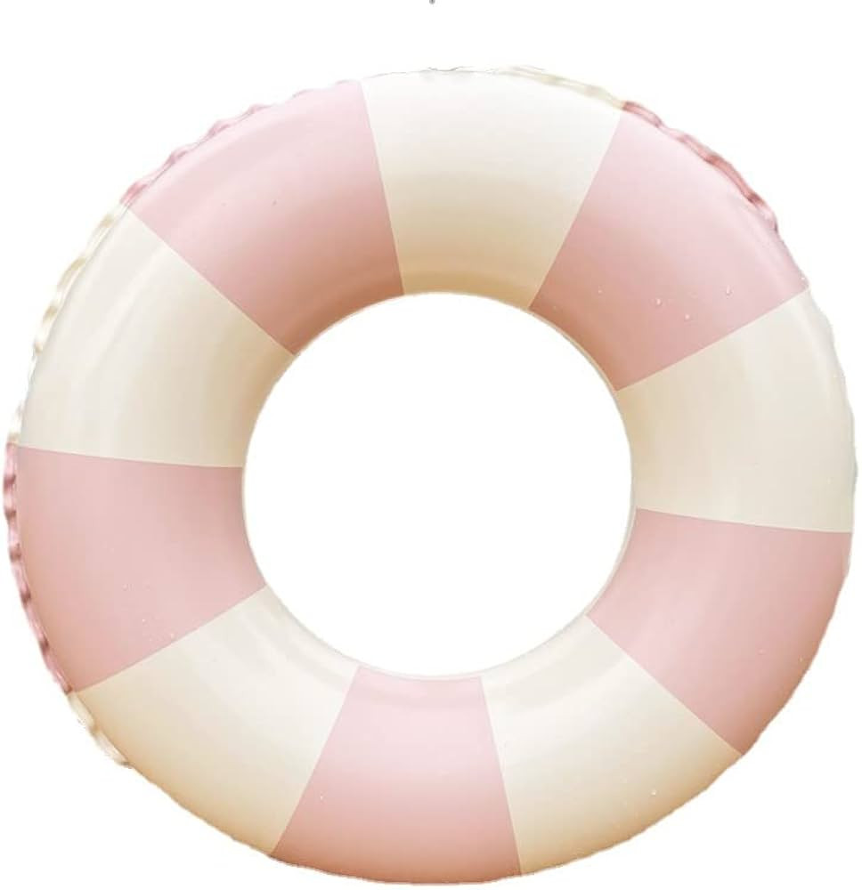 Medium Swim Ring for Kids Adults,25 Inch Classic Striped Pool Inner Tubes,Inflatable Pool Floats,... | Amazon (US)