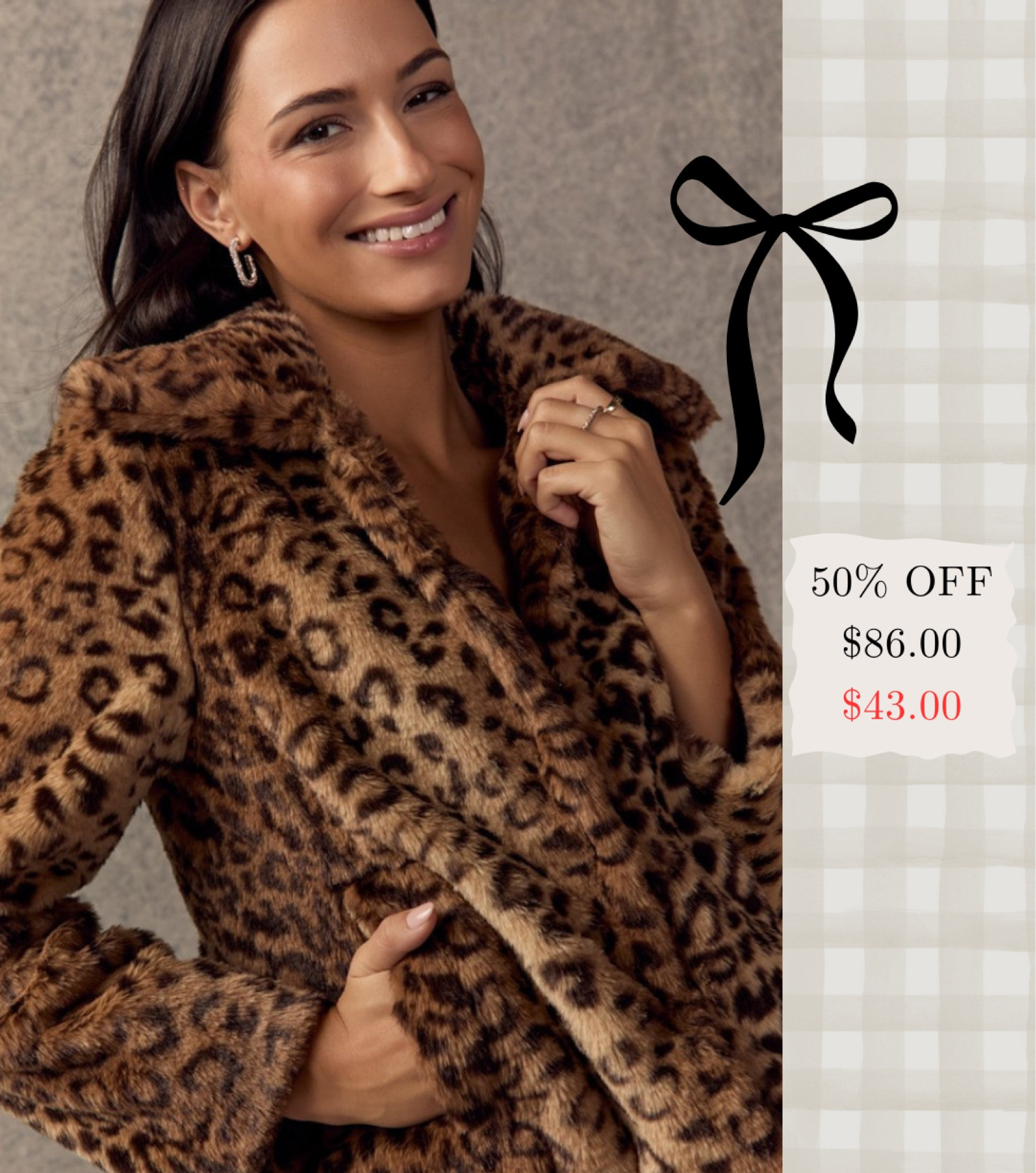 Turn heads this winter with a fierce leopard print coat from Francesca’s—on sale now! 🐆✨ Stay warm and stylish with this bold, cozy must-have. Perfect for adding some wild flair to your winter wardrobe. Don’t miss out on this trendy deal! 🧥 #LeopardCoat #WinterFashion #FrancescasStyle #AnimalPrint #CozyChic #WinterWardrobe #SaleAlert #StatementCoat #FashionFinds

#LTKCyberWeek #LTKFindsUnder50 #LTKSaleAlert