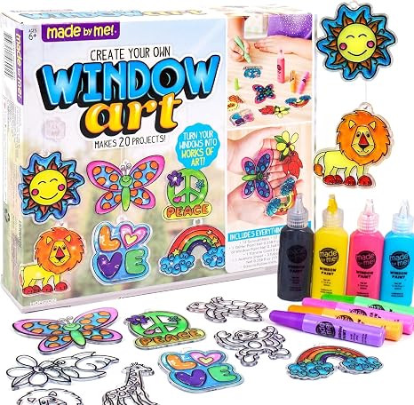 Made By Me Create Your Own Window Art, Paint Your Own Suncatchers, DIY Arts & Crafts Idea, Craft ... | Amazon (US)