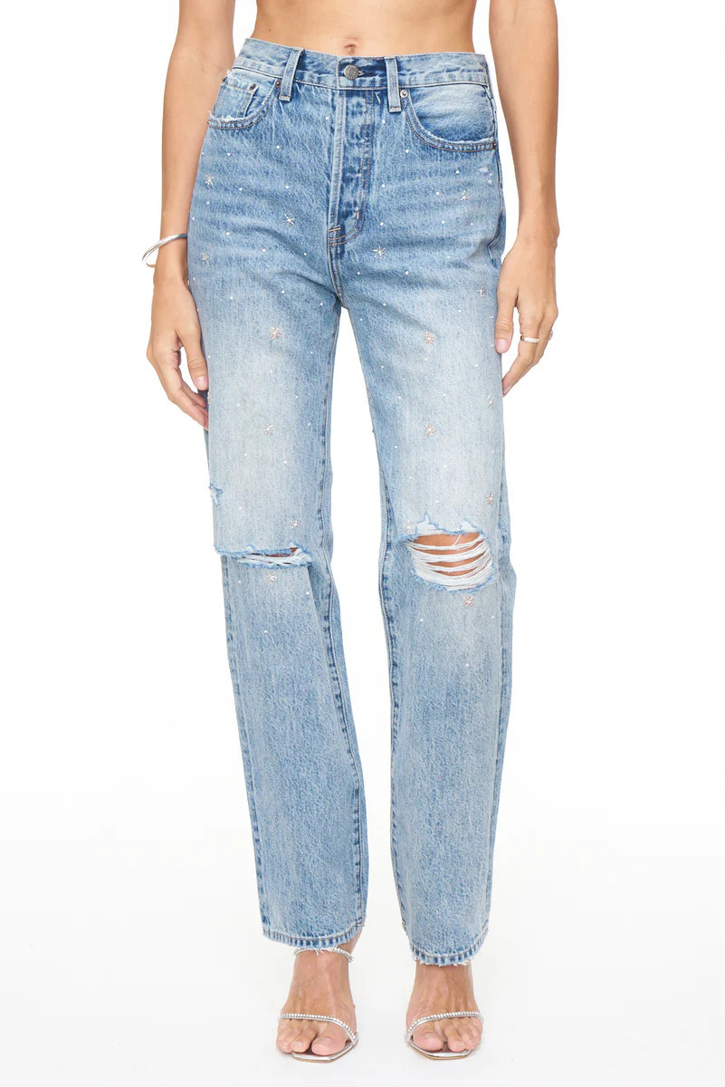 Cassie Super High Rise Straight Leg - City Lights Distressed | Pistola Denim