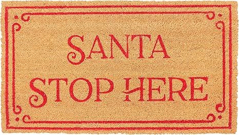 New KAF Home Holiday Coir Doormat with Heavy-Duty, Weather Resistant, Non-Slip PVC Backing | 17 b... | Amazon (US)