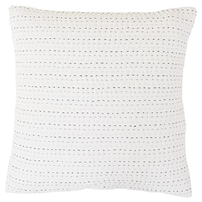 Alea Cotton Quilted Pillow Sham Hand Stitched | Ballard Designs, Inc.
