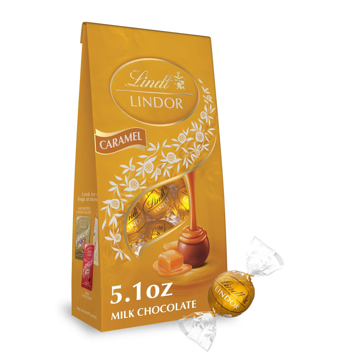 LINDOR, Lindt Caramel Chocolate Candy Truffles - 5.1oz | Target