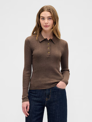 Ribbed Polo T-Shirt | Gap Factory