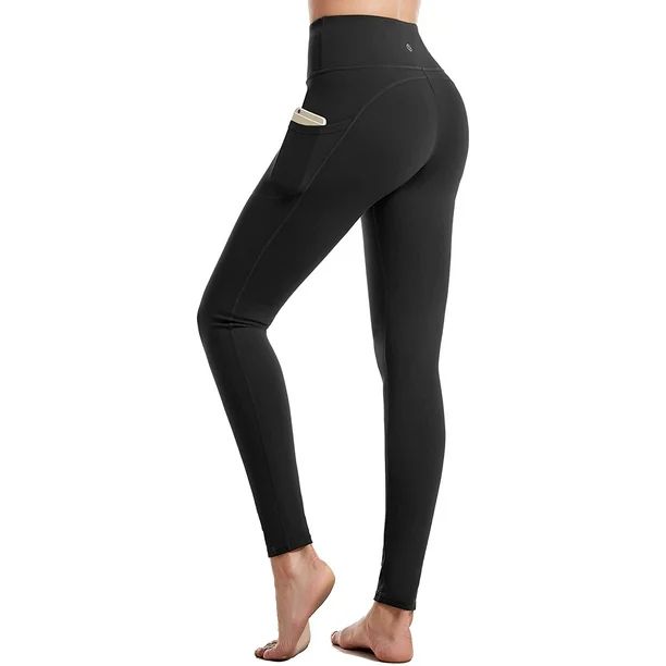 CAMBIVO Yoga Pants for Women, High Waisted Workout Leggings with Pockets | Walmart (US)